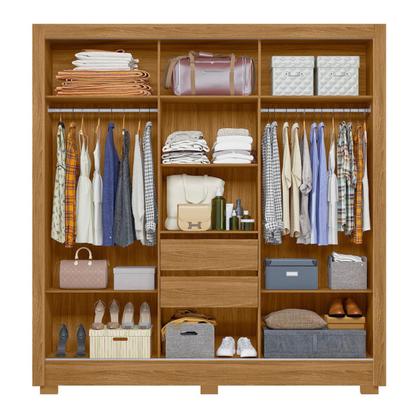 Imagem de Roupeiro de Casal com Espelho Doha Freijó Off White