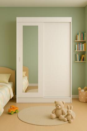 Imagem de Roupeiro E Cômoda Móveis Menezes Para Quarto Elegante Branco