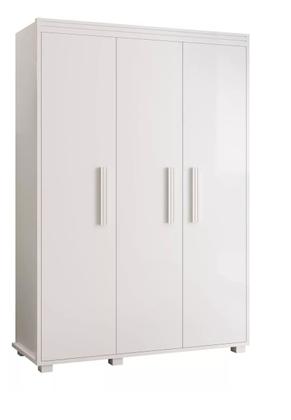 Imagem de Roupeiro Multiuso 3P MDF Estilo Classico Compacto Belize