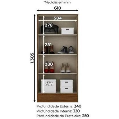 Imagem de Roupeiro Multiuso Henn Briz B14 2 Pts - B14-130