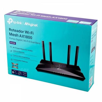 Imagem de Router TP-Link EX220 AX1800 (BR) Dual Band WIFI6