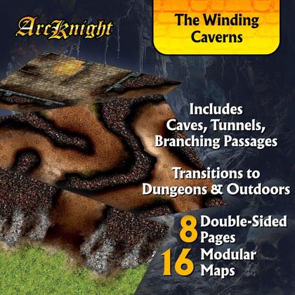 Imagem de RPG modular Battlemaps Arcknight The Winding Caverns x16