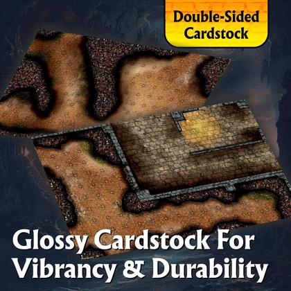 Imagem de RPG modular Battlemaps Arcknight The Winding Caverns x16