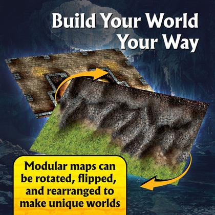 Imagem de RPG modular Battlemaps Arcknight The Winding Caverns x16