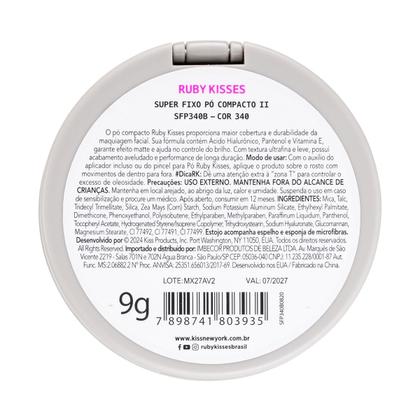 Imagem de Ruby Kisses Pó Compacto Super Fixo Cor 340 Kiss NY SFP340B