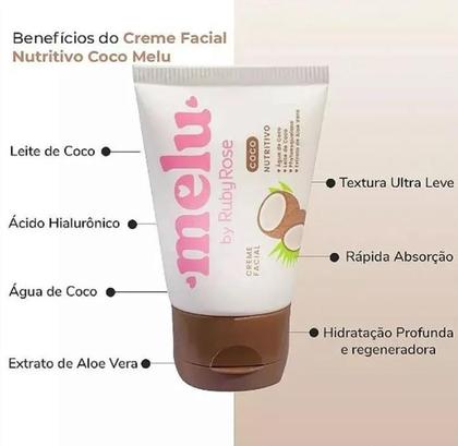 Imagem de Ruby Rose Melu - Creme Facial Nutritivo Coco