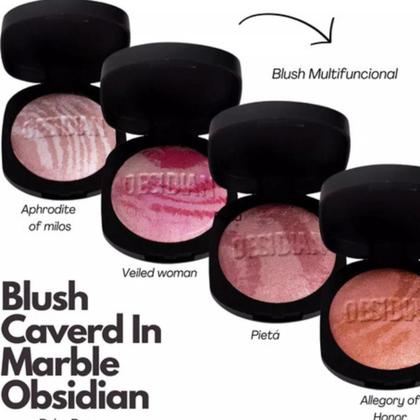 Imagem de Ruby Rose Obsidian Blush Carved Maquiagem Pó Kit 4 Unidades