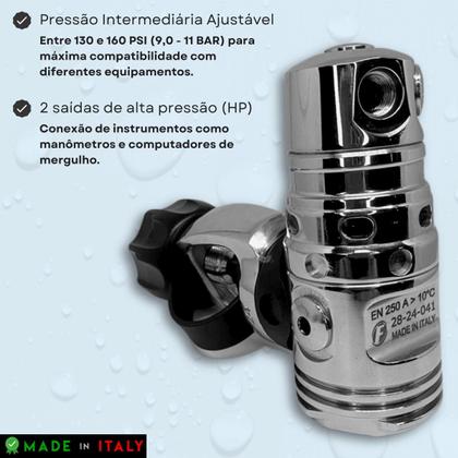 Imagem de Rx-01 Yoke Fun Dive, Regulador 1º Estagio Balanceado Para Mergulho