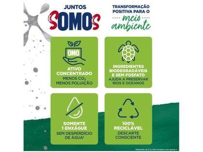 Imagem de Sabão em Pó Omo Lavagem Perfeita Sanitiza e Higieniza Concentrado 1,6kg