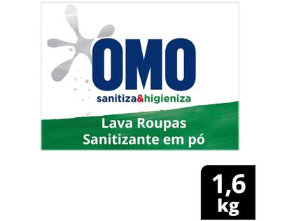 Imagem de Sabão em Pó Omo Lavagem Perfeita Sanitiza e Higieniza Concentrado 1,6kg