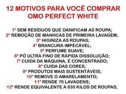 Imagem de Sabão Em Pó Omo Perfect White Concentrado - Atacado 4 Kilos