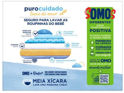 Sabão em Pó Omo Puro Cuidado Toque de Aveia 1,6Kg Imagem de Sabão em Pó Omo Puro Cuidado Toque de Aveia 1,6Kg