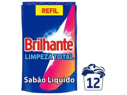 Imagem de Sabão Líquido Brilhante Limpeza Total 900ml
