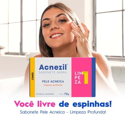 Imagem de Sabonete Acnezil  Pele Acneica Barra 70g