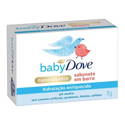 Imagem de Sabonete Baby Dove Hipoalergênico Hidratação Enriquecida 75g