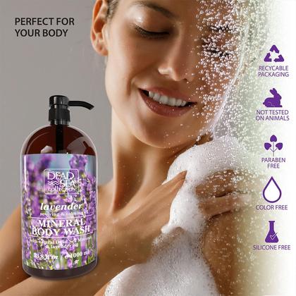 Imagem de Sabonete corporal Dead Sea Collection Lavender 2x2L com minerais