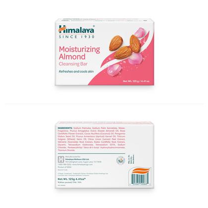 Imagem de Sabonete corporal Himalaya Hidratante e Limpeza de Amêndoas, 125g, pacote com 6