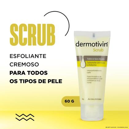 Imagem de Sabonete Cremoso Esfoliante Facial para Todos os Tipos de Pele Dermotivin Scrub