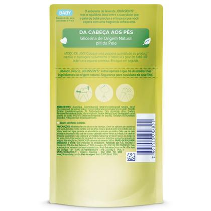 Imagem de Sabonete de Glicerina Liquido Infantil Johnsons Baby Lavanda Refil 180ml