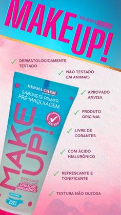 Imagem de Sabonete Demaquilante Pré-Maquiagem Make Up Dermachem 100ml