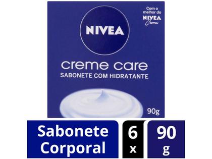 Imagem de Sabonete em Barra Corporal Nivea - Creme Care 90g 6 Unidades