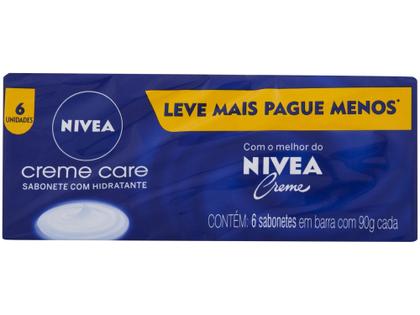 Imagem de Sabonete em Barra Corporal Nivea - Creme Care 90g 6 Unidades