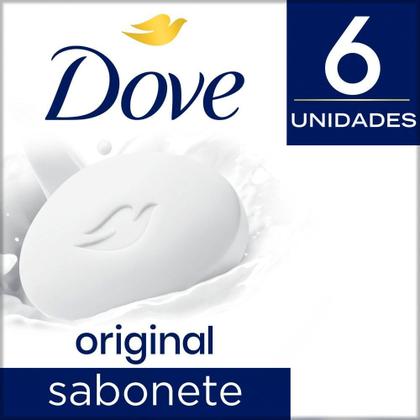 Imagem de Sabonete em Barra Dove Original com 6 Unidades de 90g cada Leve Mais Por Menos