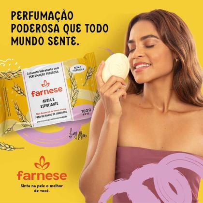 Imagem de Sabonete em Barra Farnese Esfoliante Aveia 180g