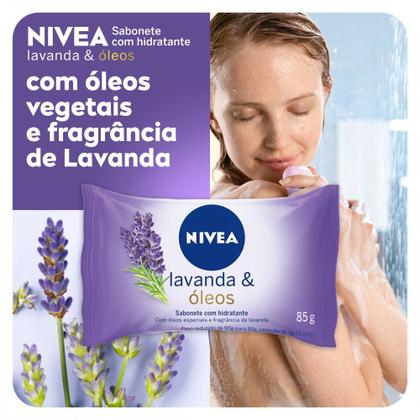 Imagem de Sabonete Em Barra Hidratante Nivea Lavanda E Óleos 85g