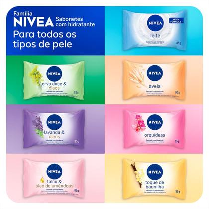 Imagem de Sabonete Em Barra Hidratante Nivea Proteína Do Leite 85g