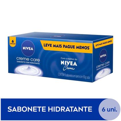 Imagem de Sabonete em Barra Nivea Creme Care Promo 6 unidades 90g