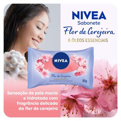 Imagem de Sabonete Em Barra Nivea Flor De Cerejeira E Óleos Essenciais 85g