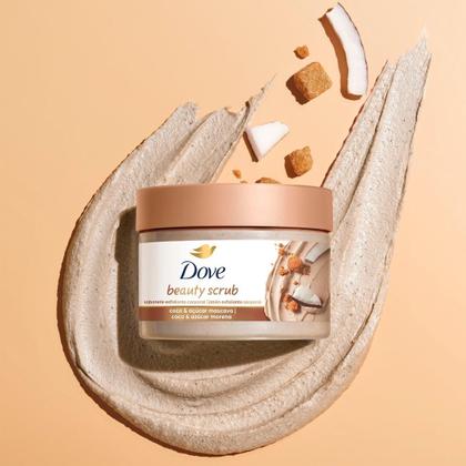 Imagem de Sabonete Esfoliante Coco & Açúcar Mascavo Dove Beauty Scrub Pote 280g