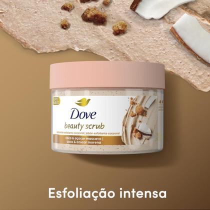 Imagem de Sabonete Esfoliante Coco & Açúcar Mascavo Dove Beauty Scrub Pote 280g