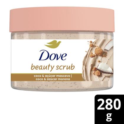 Imagem de Sabonete Esfoliante Coco & Açúcar Mascavo Dove Beauty Scrub Pote 280g