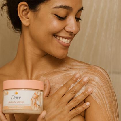 Imagem de Sabonete Esfoliante Corporal Dove Beauty Scrub Coco e Açucar Mascavo 280g