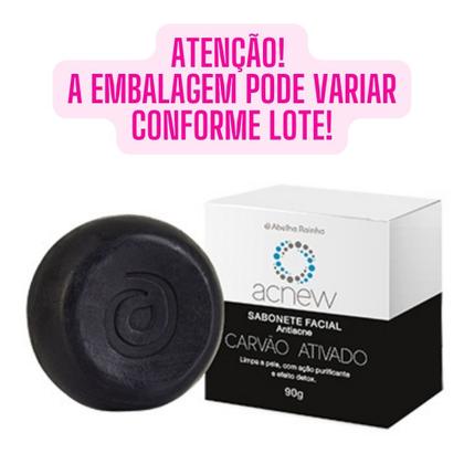Imagem de Sabonete Facial Antiacne Carvão Ativado Contra Espinhas ACNEW Abelha Rainha REF 3555