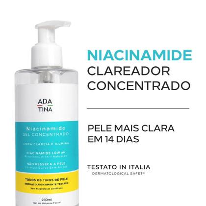 Imagem de Sabonete Facial Clareador Todos os Tipos de Pele Niacinamide Gel Concentrado 250ml - ADA TINA