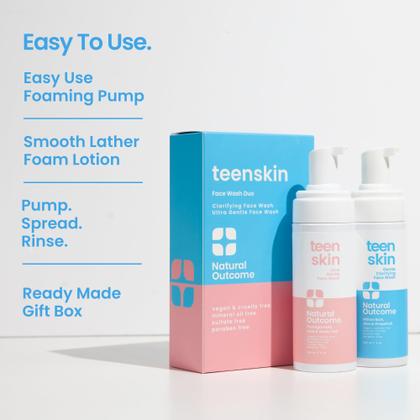 Imagem de Sabonete facial com resultado natural Teen Skin Duo 150 ml (5 onças) x 2