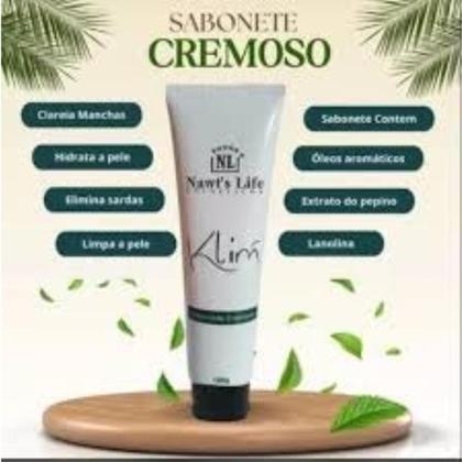 Imagem de Sabonete Facial Cremoso Nawts Life Klim 100g  Hidrata e Suaviza Todos os Tipos de Pele
