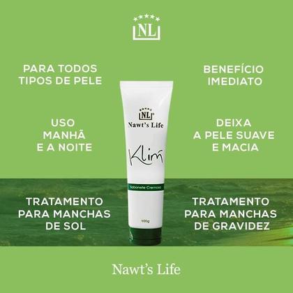 Imagem de Sabonete Facial Cremoso Nawts Life Klim 100g  Hidrata e Suaviza Todos os Tipos de Pele