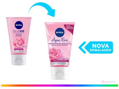 Imagem de Sabonete Facial em Gel NIVEA Aqua Rose 150ml