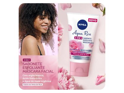 Imagem de Sabonete Gel Facial Nivea Petals Aqua Rose 3 em 1 - 150ml