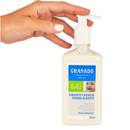Imagem de Sabonete Granado Cremoso Dermocalmante Bebê Peles Sensíveis 250ml Vegano