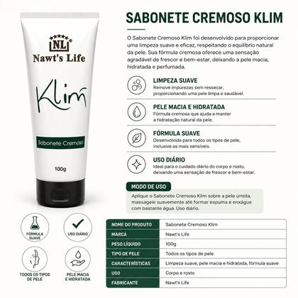 Imagem de Sabonete Klim para o Rosto Nawts Life
