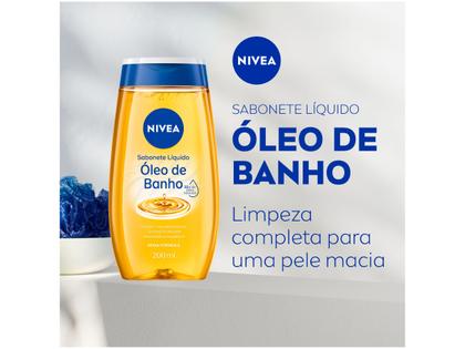 Sabonete Líquido Corporal Nivea Óleo de Banho - 200ml Imagem de Sabonete Líquido Corporal Nivea Óleo de Banho