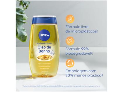 Sabonete Líquido Corporal Nivea Óleo de Banho - 200ml Imagem de Sabonete Líquido Corporal Nivea Óleo de Banho