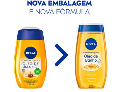 Sabonete Líquido Corporal Nivea Óleo de Banho - 200ml Imagem de Sabonete Líquido Corporal Nivea Óleo de Banho