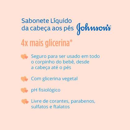 Imagem de Sabonete Líquido de Glicerina Da Cabeça aos Pés Johnson's Baby