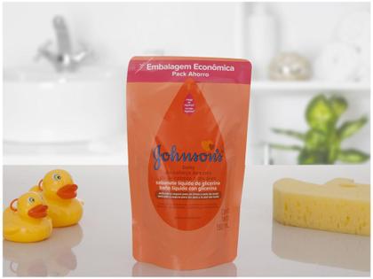Imagem de Sabonete Líquido de Glicerina Johnsons Baby  - Da Cabeça aos Pés Refil 180ml